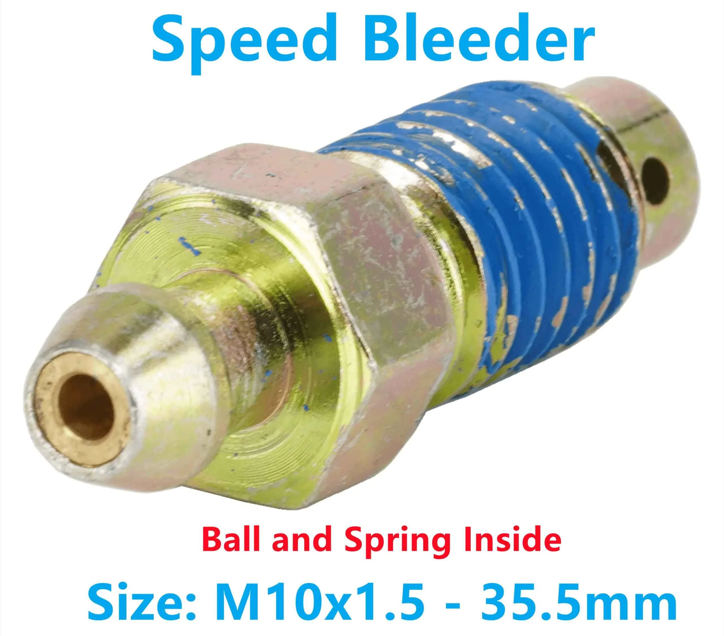 Dsnaduo 4 PCS Speed Bleeder,Bleeder Valve,Quick Bleeders with Dust Caps M10x1.5-35.5mm, H9406-4, 13908, 12702, 105407, 639580 - Track Minded HPDE, LLC