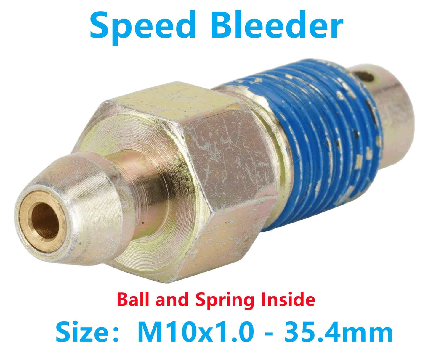Dsnaduo 4-Piece Speed Bleeder Kit with Dust Caps - M10x1.0-35.4mm, H9410-4, 107392, 639560 - Track Minded HPDE, LLC