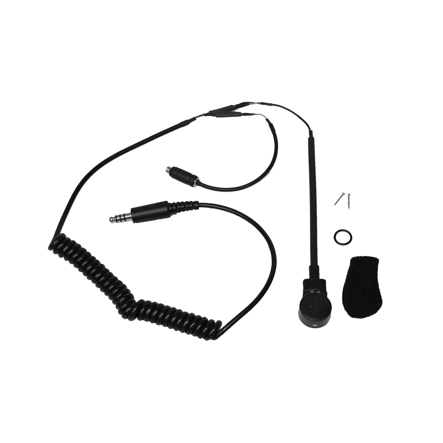 IMSA Helmet Coiled Wiring Kit - S-3 Mic - Track Minded HPDE, LLC