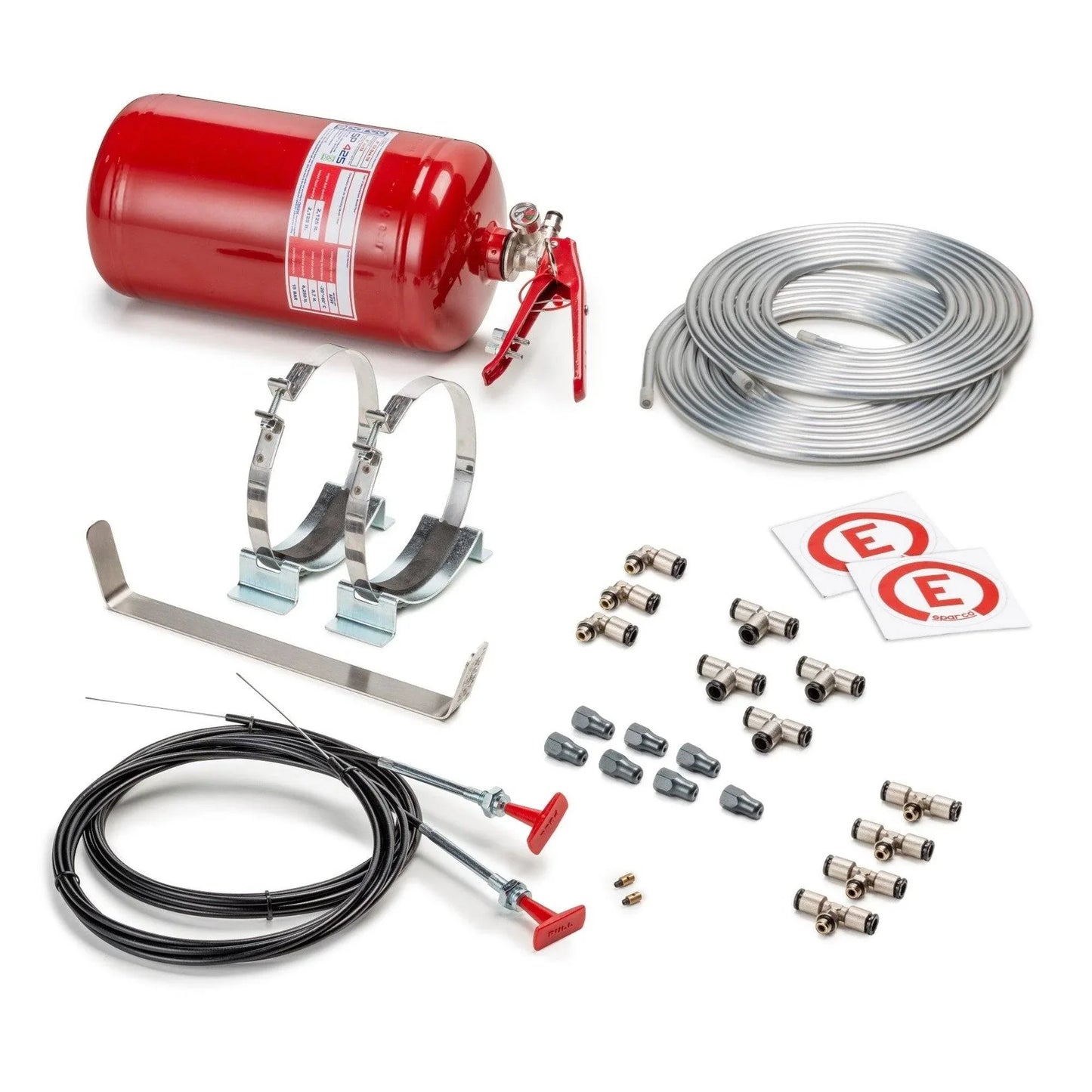 Sparco AFFF Steel Mechanical Fire System - 4.25 Liter - Track Minded HPDE, LLC