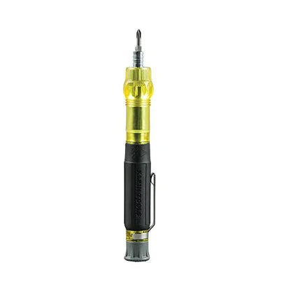 Klein Tools 32614 Multi-bit Precision Screwdriver Set, 4-in-1 Electronics Pocket Screwdriver, Professional Phillips and Slotted Bits, EDC - Track Minded HPDE, LLC