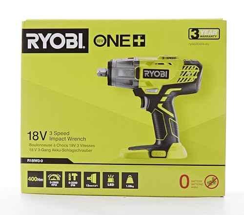 RYOBI R18IW3-0 18V ONE+ Cordless 3-Speed Impact Wrench (Body Only) - Track Minded HPDE, LLC