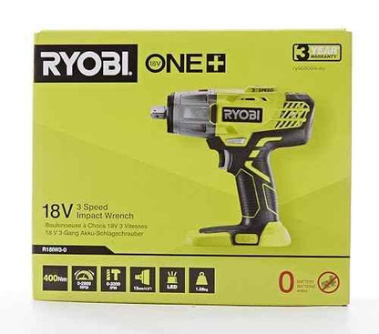 RYOBI R18IW3-0 18V ONE+ Cordless 3-Speed Impact Wrench (Body Only) - Track Minded HPDE, LLC