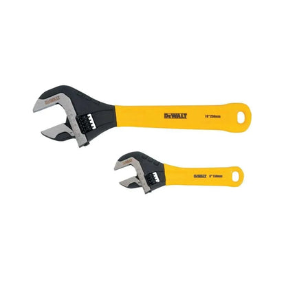Dewalt DWHT75497 2 Pc. Dip Grip Adjustable Wrench, Yellow - Track Minded HPDE, LLC