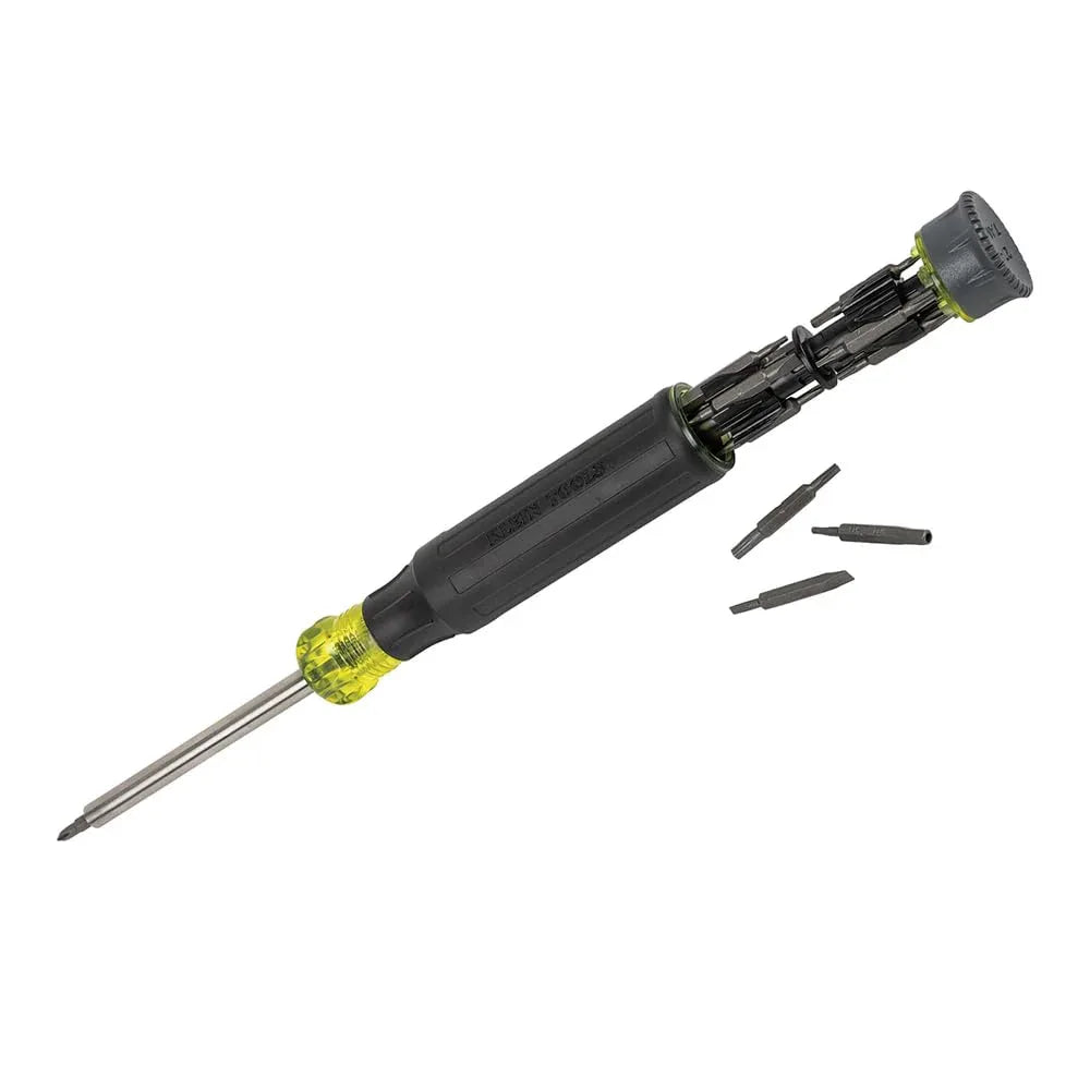 Klein Tools 32327 Precision Screwdriver Set, 27-in-1 Multi-Bit Screwdriver, Onboard Storage, Rare-Earth Magnet, Ideal for Terminal Blocks - Track Minded HPDE, LLC