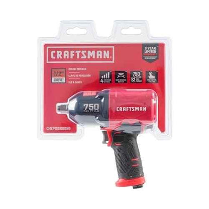 CRAFTSMAN 1/2-in 750 ft-lbs Air Impact Wrench, Composite Body, Variable Power Settings, 1/4-in NPT Air Inlet - Track Minded HPDE, LLC