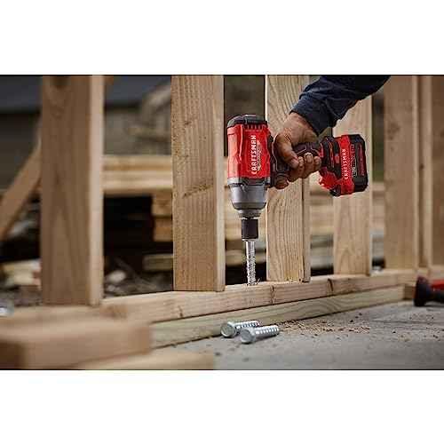 CRAFTSMAN V20 RP Impact Wrench, Cordless, Brushless, High Torque, 1/2 Inch, 4Ah Battery and Charger Included (CMCF940M1) - Track Minded HPDE, LLC