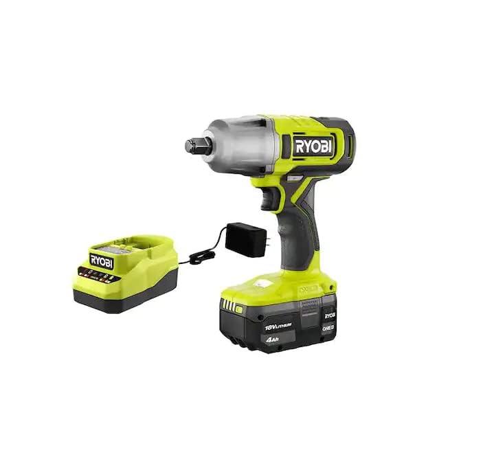 RYOBI ONE+ 18V Cordless 1/2 in. Impact Wrench Kit with 4.0 Ah Battery and Charger, (PCL265K1) - Track Minded HPDE, LLC