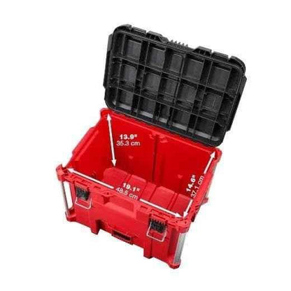 Milwaukee PACKOUT XL Heavy Duty Tool Box w/Organizer Tray 48-22-8429 Length 15.5 in Width 21.8 in Height 16.9 in - Track Minded HPDE, LLC