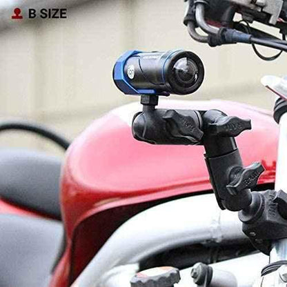 RAM Mounts Composite Double Socket Swivel & Ratchet Arm RAP-B-200-2U Compatible with RAM B Size 1" Ball Components - Track Minded HPDE, LLC