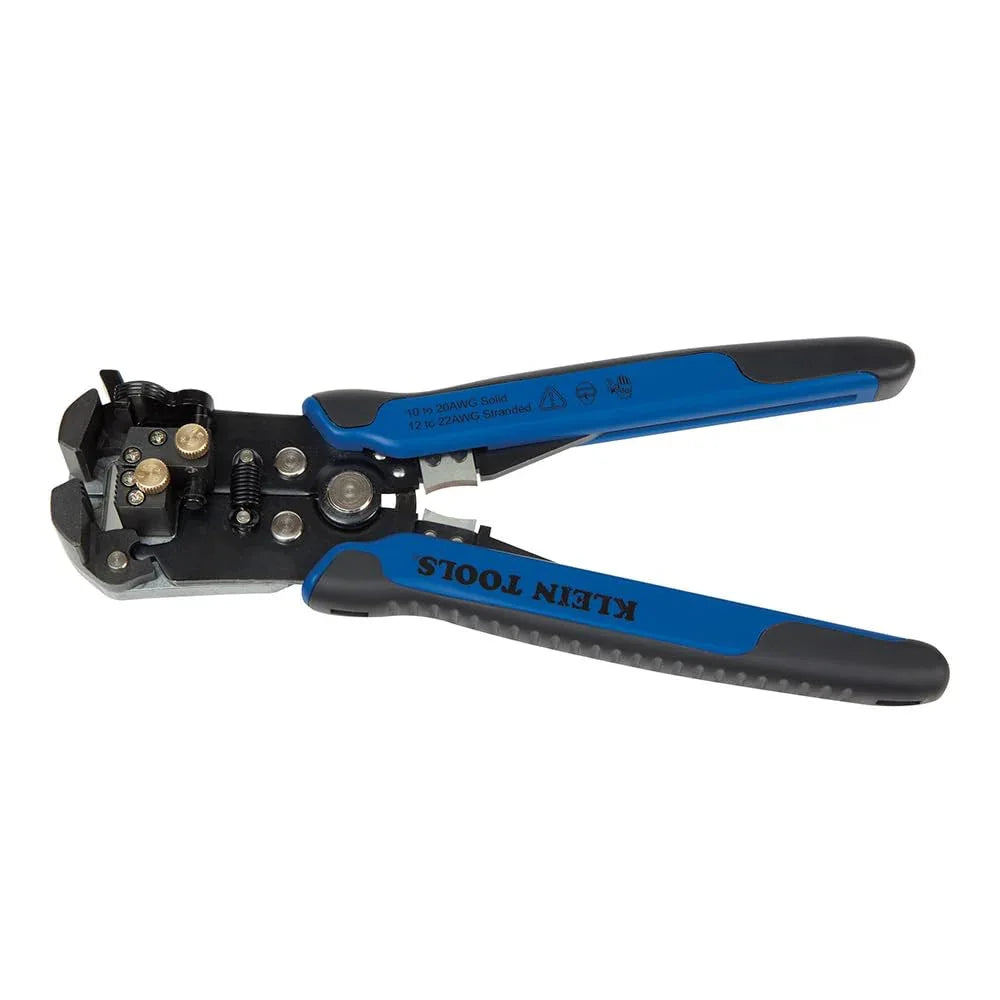Klein Tools 80013 Wire Stripper / Ratcheting Crimper, Electrical Crimping Tool Kit with Automatic Wire Stripper and Ratcheting Insulated Terminal Crimper, 2-Piece - Track Minded HPDE, LLC