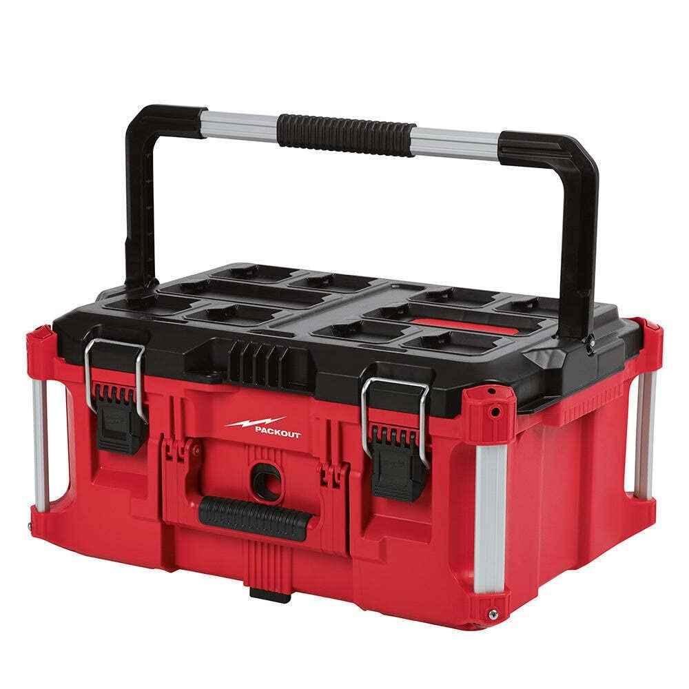 Milwaukee 48-22-8425 100-Pound Capacity Polymer Packout Large Tool Box Length 22.1 in. Width 16.1 in.Height 11.3 in. - Track Minded HPDE, LLC