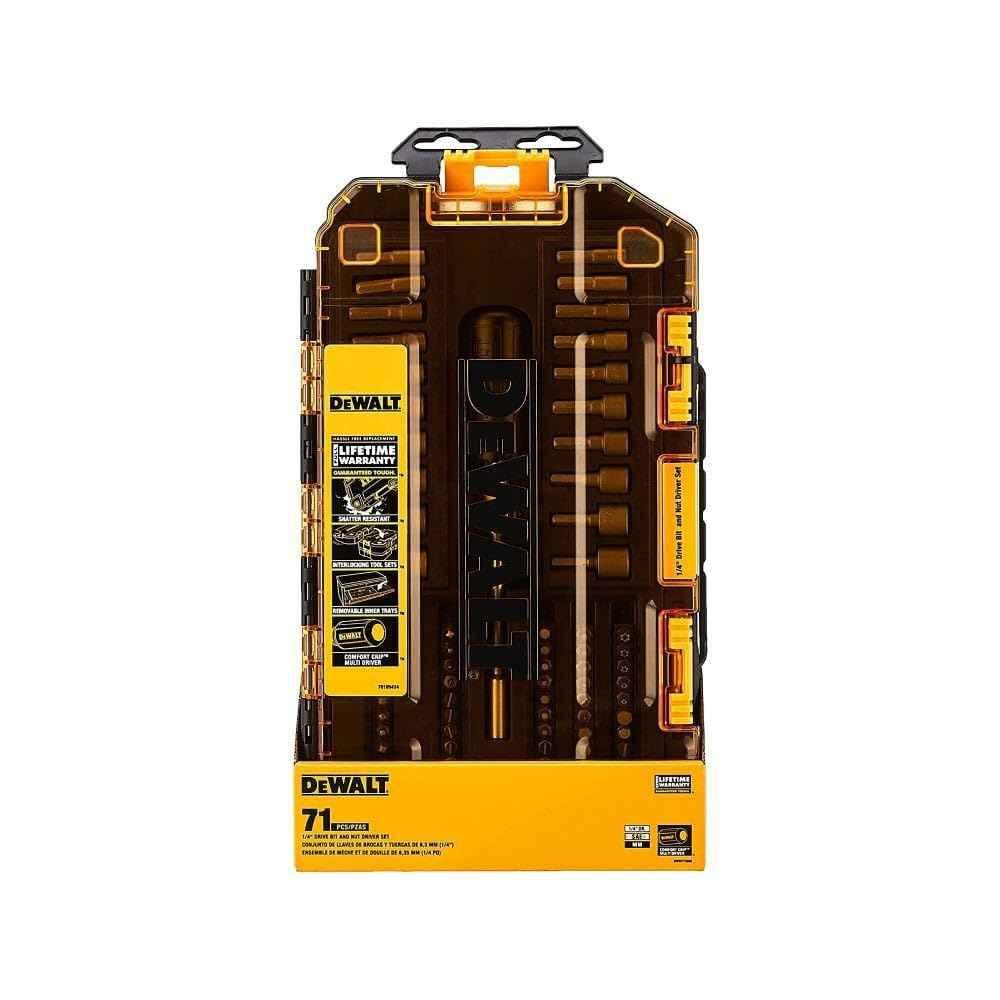 DEWALT Screwdriver Bit Set with Nut Drivers, 71-Piece (DWMT73808) - Track Minded HPDE, LLC