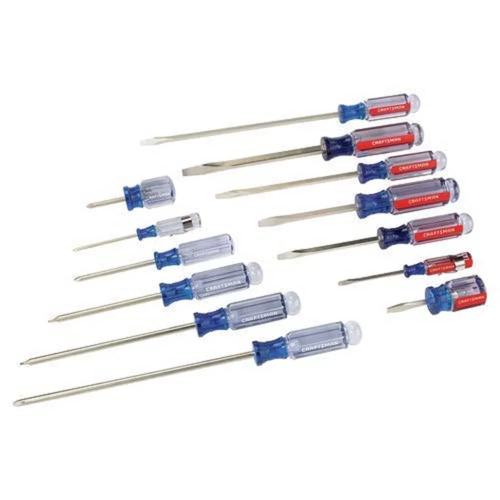 CRAFTSMAN Screwdriver Set, Slotted & Phillips, 14Piece (CMHT65045) - Track Minded HPDE, LLC