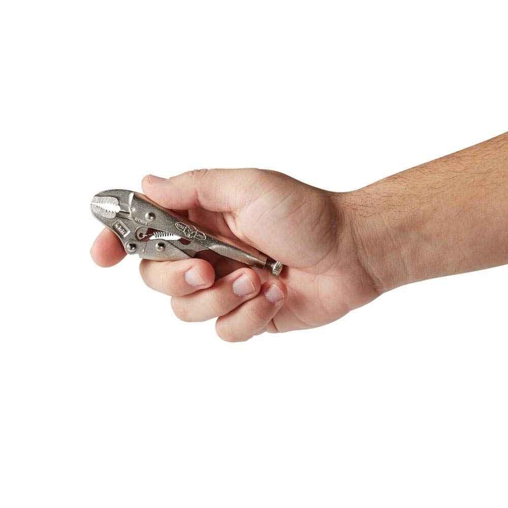 IRWIN VISE-GRIP Curved Jaw Locking Pliers with Wire Cutter, 4-Inch (10) - Track Minded HPDE, LLC