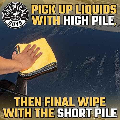 Chemical Guys MIC_506_12 Professional Grade Premium Microfiber Towels, Gold (16 Inch x 16 Inch) (Pack of 12) - Safe for Car Wash, Home Cleaning & Pet Drying Cloths - Track Minded HPDE, LLC
