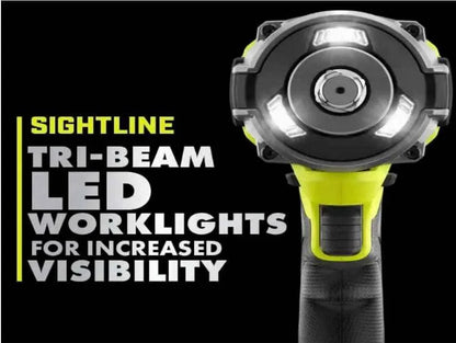 RYOBI - ONE+ HP 18V Brushless Cordless 4-Mode 1/2 in. High Torque Impact Wrench (Tool Only) - PBLIW01B - Track Minded HPDE, LLC