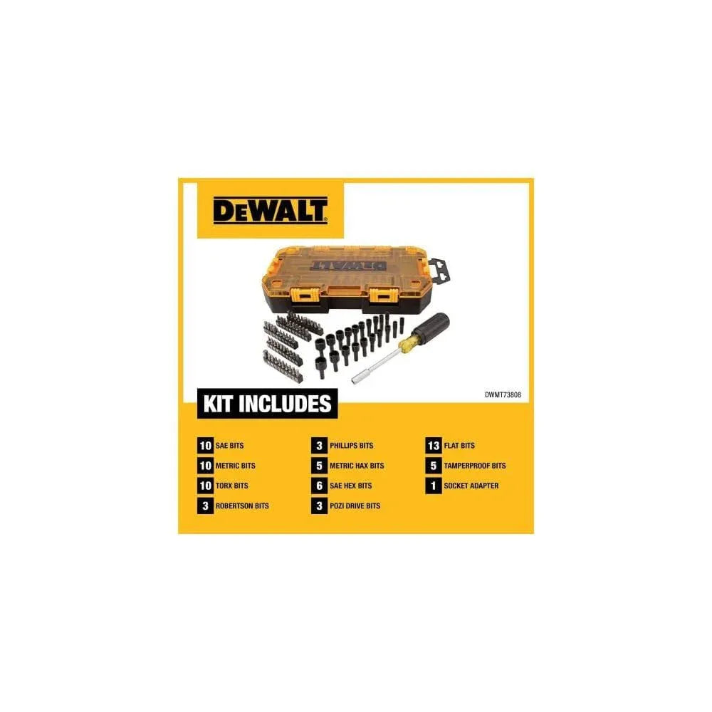 DEWALT Screwdriver Bit Set with Nut Drivers, 71-Piece (DWMT73808) - Track Minded HPDE, LLC