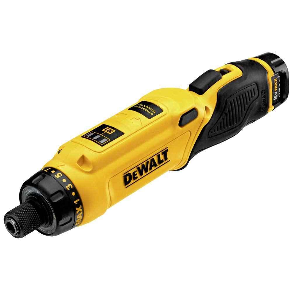 DEWALT 8V MAX Cordless Screwdriver Kit, Gyroscopic, 2 Batteries and Charger Included (DCF680N2) - Track Minded HPDE, LLC