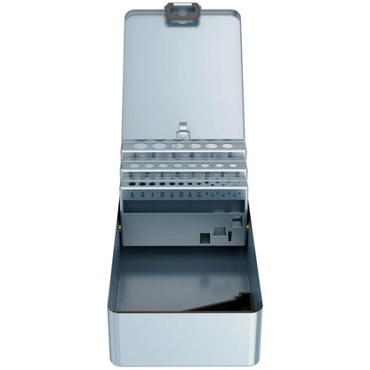 29PCS Drill Bit Index Box, Empty Metal Case (Excluding Drill Bits), 1/16"-1/2" - Track Minded HPDE, LLC