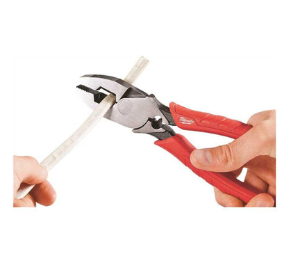 Milwaukee 48-22-6100 9 Inch Leverage Lineman Pliers w/ Crimper and Pipe Reaming Head Design - Track Minded HPDE, LLC