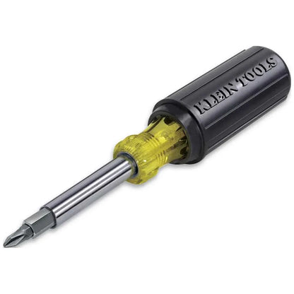 Klein Tools 32500 11-in-1 Screwdriver / Nut Driver Set, 8 Bits (Phillips, Slotted, Torx, Square), 3 Nut Driver Sizes, Cushion Grip Handle - Track Minded HPDE, LLC