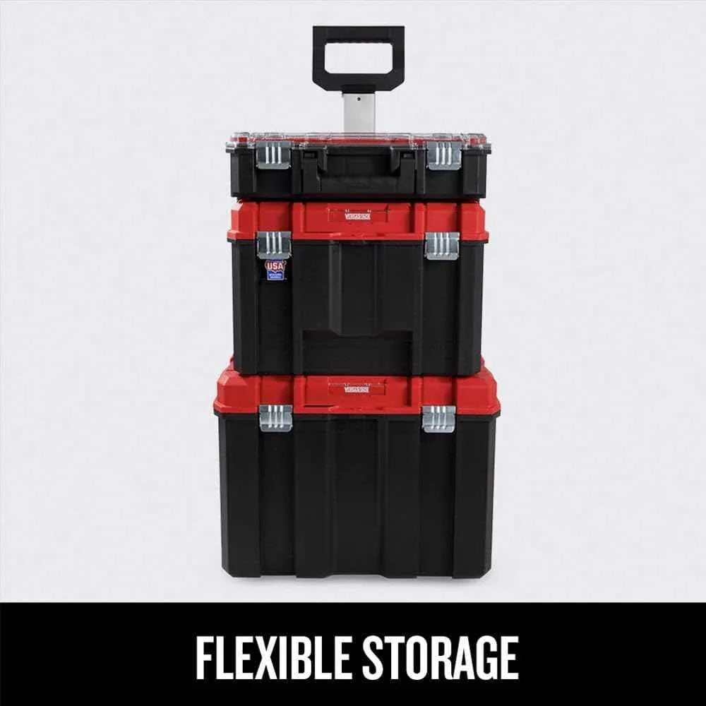 CRAFTSMAN VERSASTACK 17.126-in Metal Wheels Lockable Tool Box - Track Minded HPDE, LLC