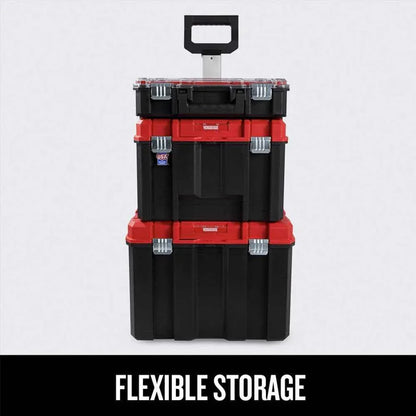 CRAFTSMAN VERSASTACK 17.126-in Metal Wheels Lockable Tool Box - Track Minded HPDE, LLC