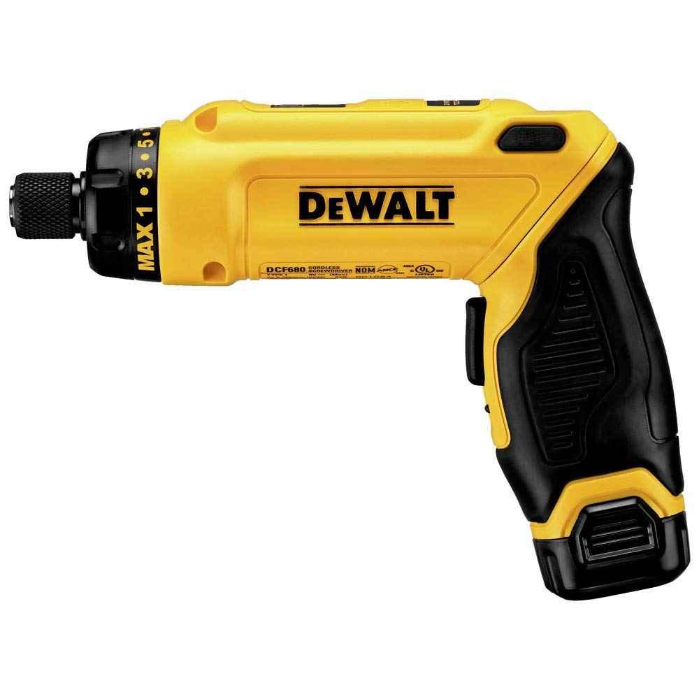 DEWALT 8V MAX Cordless Screwdriver Kit, Gyroscopic, 2 Batteries and Charger Included (DCF680N2) - Track Minded HPDE, LLC