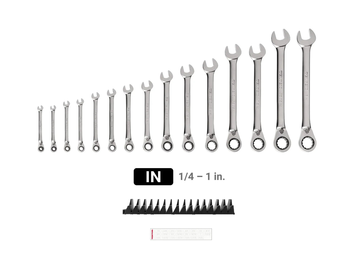 TEKTON Reversible 12-Point Ratcheting Combination Wrench Set with Modular Organizers, 15-Piece (1/4-1 in.) | WRC94301 - Track Minded HPDE, LLC