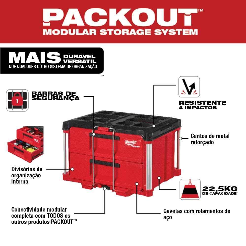 Milwaukee Box Tool 2-Drawer PACKOUT 48-22-8442 - Track Minded HPDE, LLC