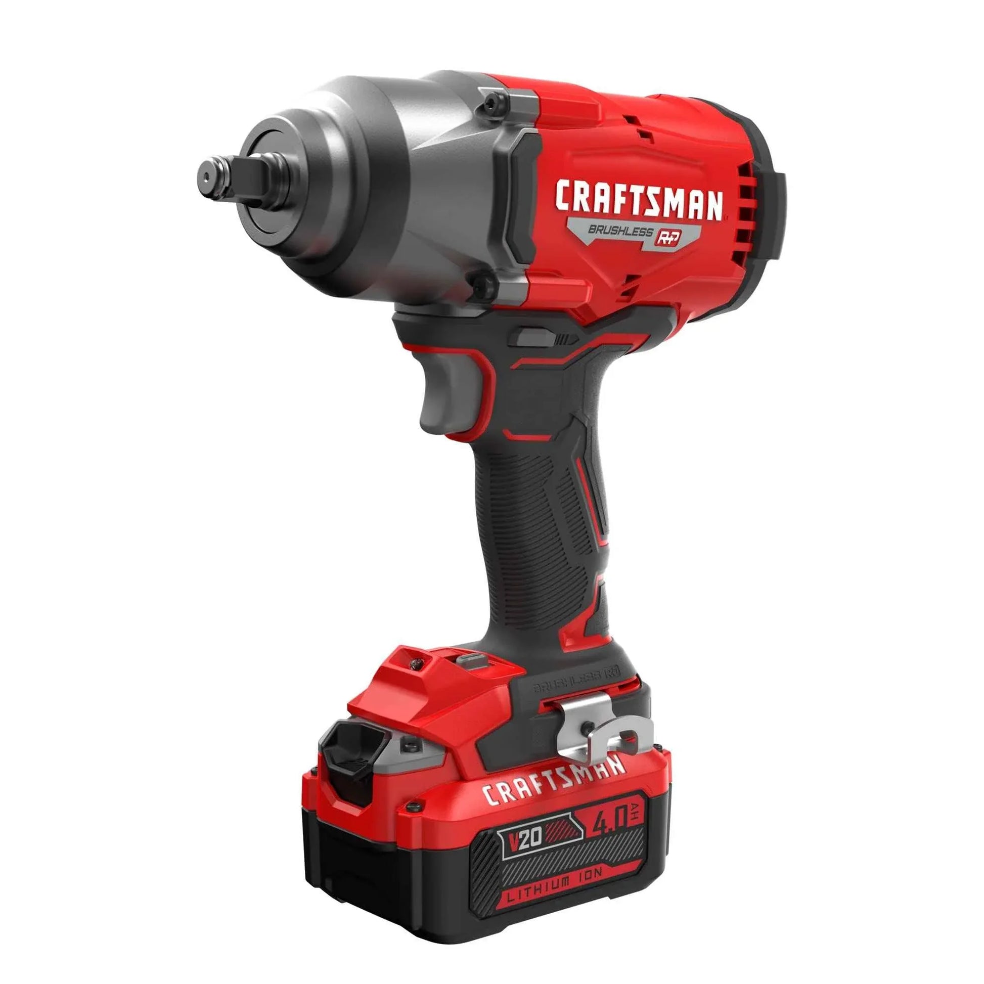 CRAFTSMAN V20 RP Impact Wrench, Cordless, Brushless, High Torque, 1/2 Inch, 4Ah Battery and Charger Included (CMCF940M1) - Track Minded HPDE, LLC