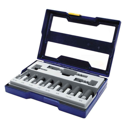IRWIN 1877482 Impact Performance Series Deep Well Socket Bits Drawer Set, 3/8-Inch Square Drive, 11-Piece - Track Minded HPDE, LLC