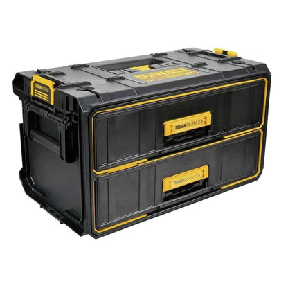 DEWALT ToughSystem Tool Box, 2.0 Two-Drawer, 21.8in. (DWST08320) - Track Minded HPDE, LLC