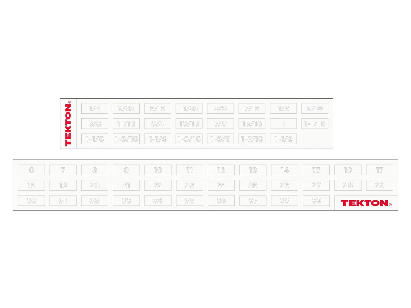 TEKTON Combination Wrench Set with Modular Organizers, 34-Piece (1/4-1 in., 6-24 mm) | WCB95302 - Track Minded HPDE, LLC