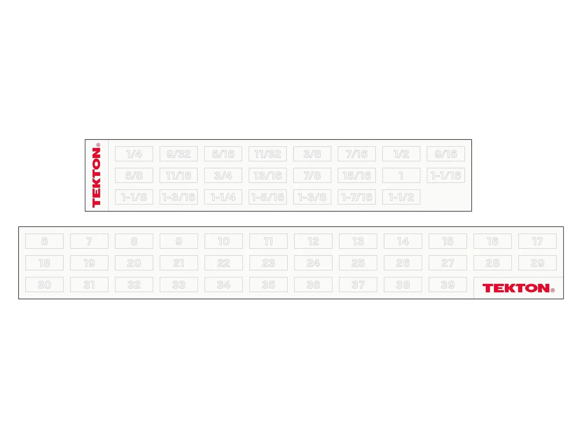 TEKTON Combination Wrench Set with Modular Organizers, 34-Piece (1/4-1 in., 6-24 mm) | WCB95302 - Track Minded HPDE, LLC