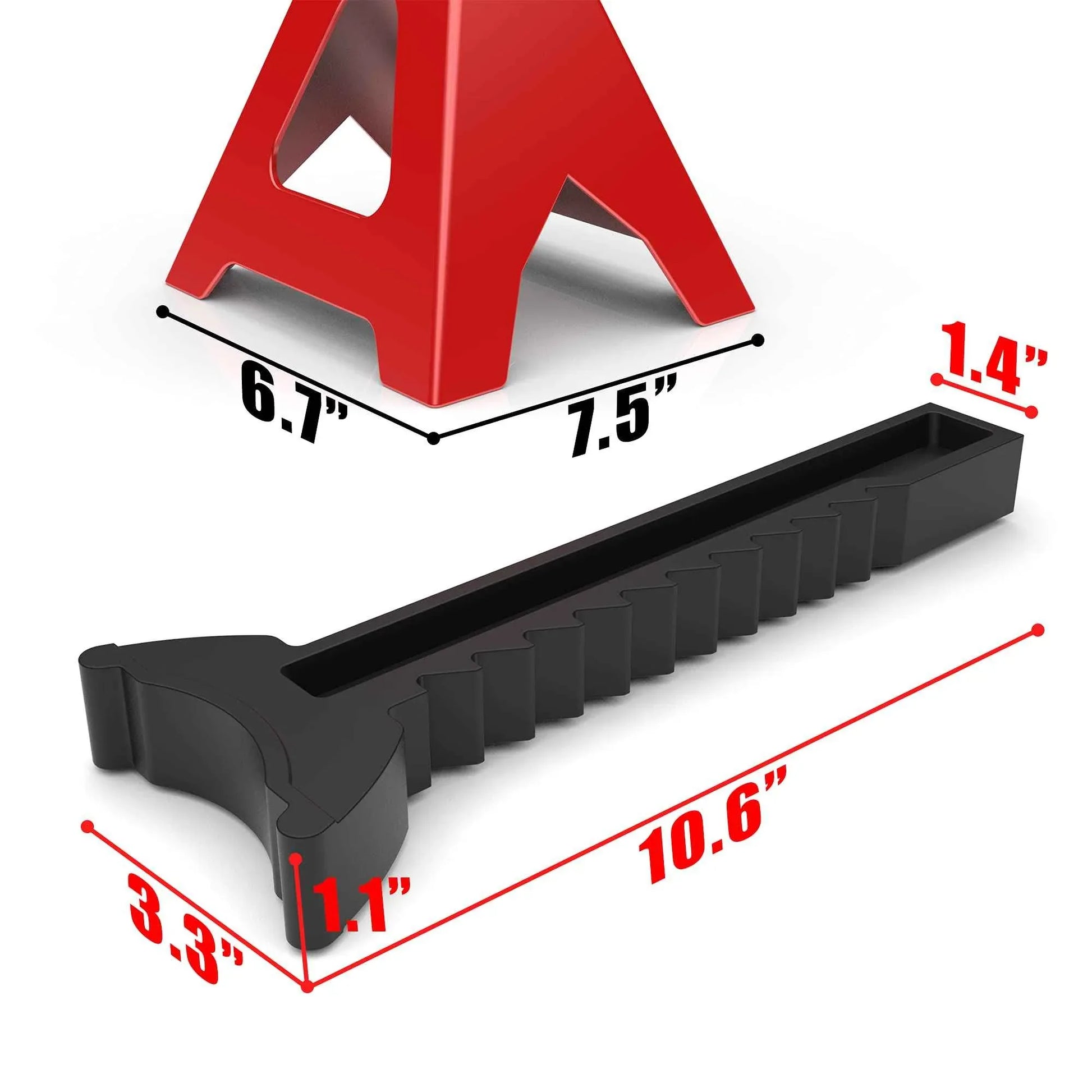 BIG RED T43202 Torin Heavy Duty Steel Jack Stands: 3 Ton (6,000 lb) Capacity Car Lifting Stand,1 Pair (Not Suitable for SUV,Truck) - Track Minded HPDE, LLC