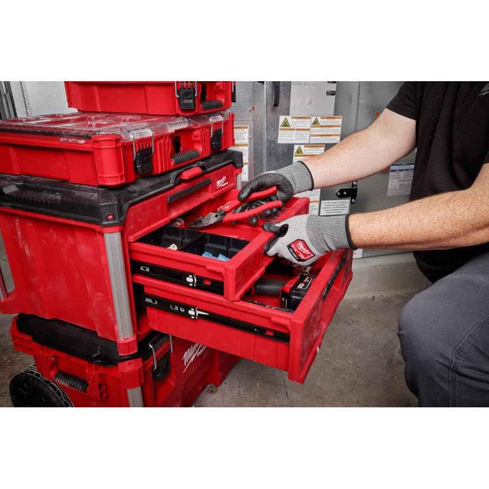 Milwaukee Packout 3 Drawer Multi-Deep Tool Organizer Box - 48-22-8447 - Track Minded HPDE, LLC