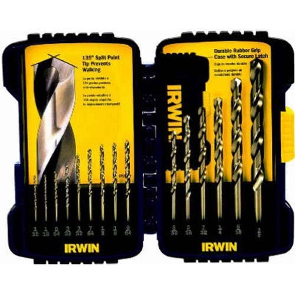 Irwin Tools IRWIN Drill Bit Set, Cobalt Alloy Steel, 15-Piece (316015) - Track Minded HPDE, LLC