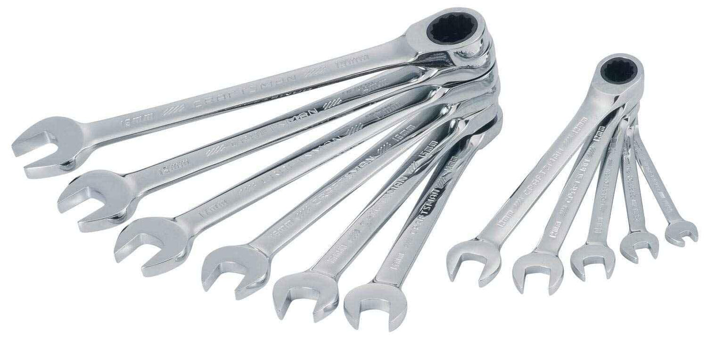 CRAFTSMAN Ratcheting Wrench Set, Metric, 11-Piece (CMMT87021) - Track Minded HPDE, LLC