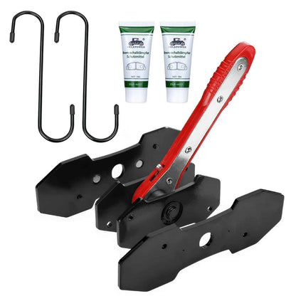 Brake Caliper Compression Tool with 2 Brake Caliper Hooks, 2 Brake Disc Lubricant, 5 in 1 Professional Caliper Piston Compressor Tool Brake Pad Spreader for Single/Twin/Quad Piston Calipers, extended - Track Minded HPDE, LLC