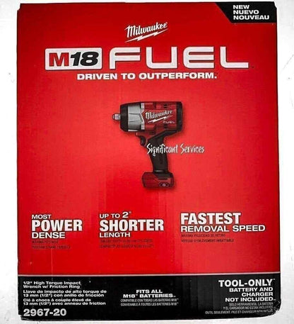Milwaukee Electric - M18 Fuel 1/2 HIGH Torque Impact Wrench W/FRICTI - Track Minded HPDE, LLC