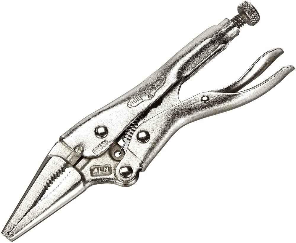 IRWIN VISE-GRIP Original Locking Pliers, Long Nose, 4-Inch (1602L3), 100mm - Track Minded HPDE, LLC