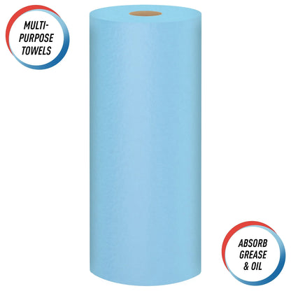 Scott Shop Towels Original (75143), Blue Towel, 9.4'x11' Wipe (30 Rolls of 55 Sheets, 10 Packs/Case, 1,650 Sheet Total) - Track Minded HPDE, LLC