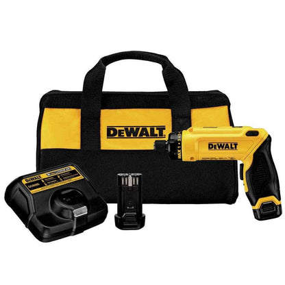 DEWALT 8V MAX Cordless Screwdriver Kit, Gyroscopic, 2 Batteries and Charger Included (DCF680N2) - Track Minded HPDE, LLC