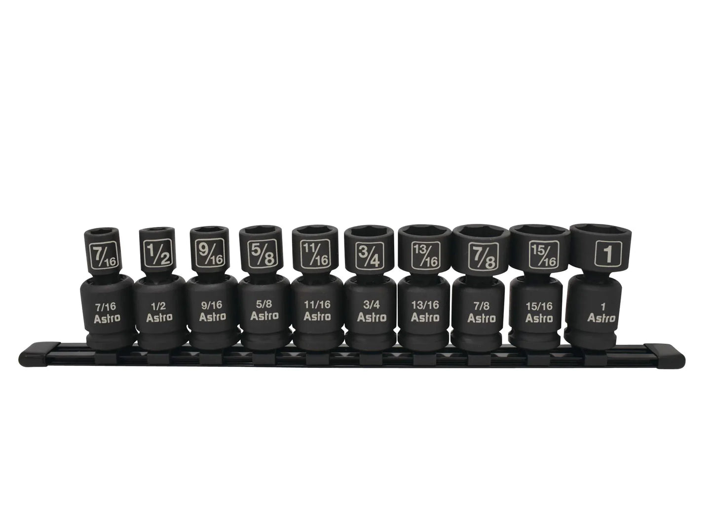 Astro Pneumatic Tool 78240 10Piece 1/2" Drive Nano Pinless Universal Impact Sockets - SAE - Track Minded HPDE, LLC