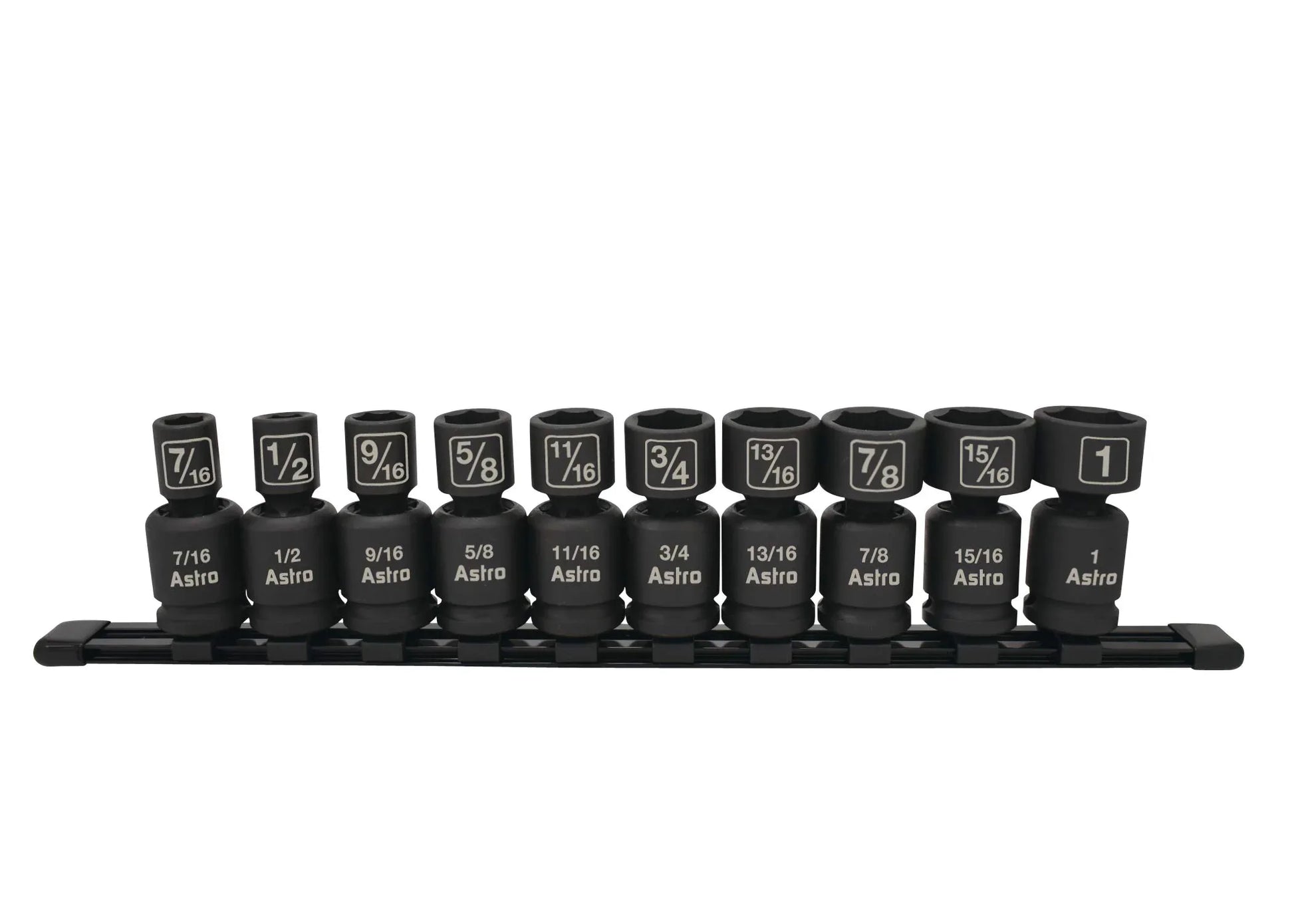 Astro Pneumatic Tool 78240 10Piece 1/2" Drive Nano Pinless Universal Impact Sockets - SAE - Track Minded HPDE, LLC