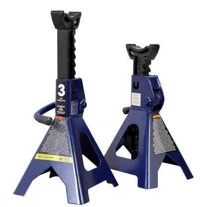 BIG RED AT43202UR Torin Steel Heavy Duty Tall High-Lifting Jack Stands for All Automotive: 6,000 lbs (3 Ton) Capacity - 1 Pair, Blue - Track Minded HPDE, LLC