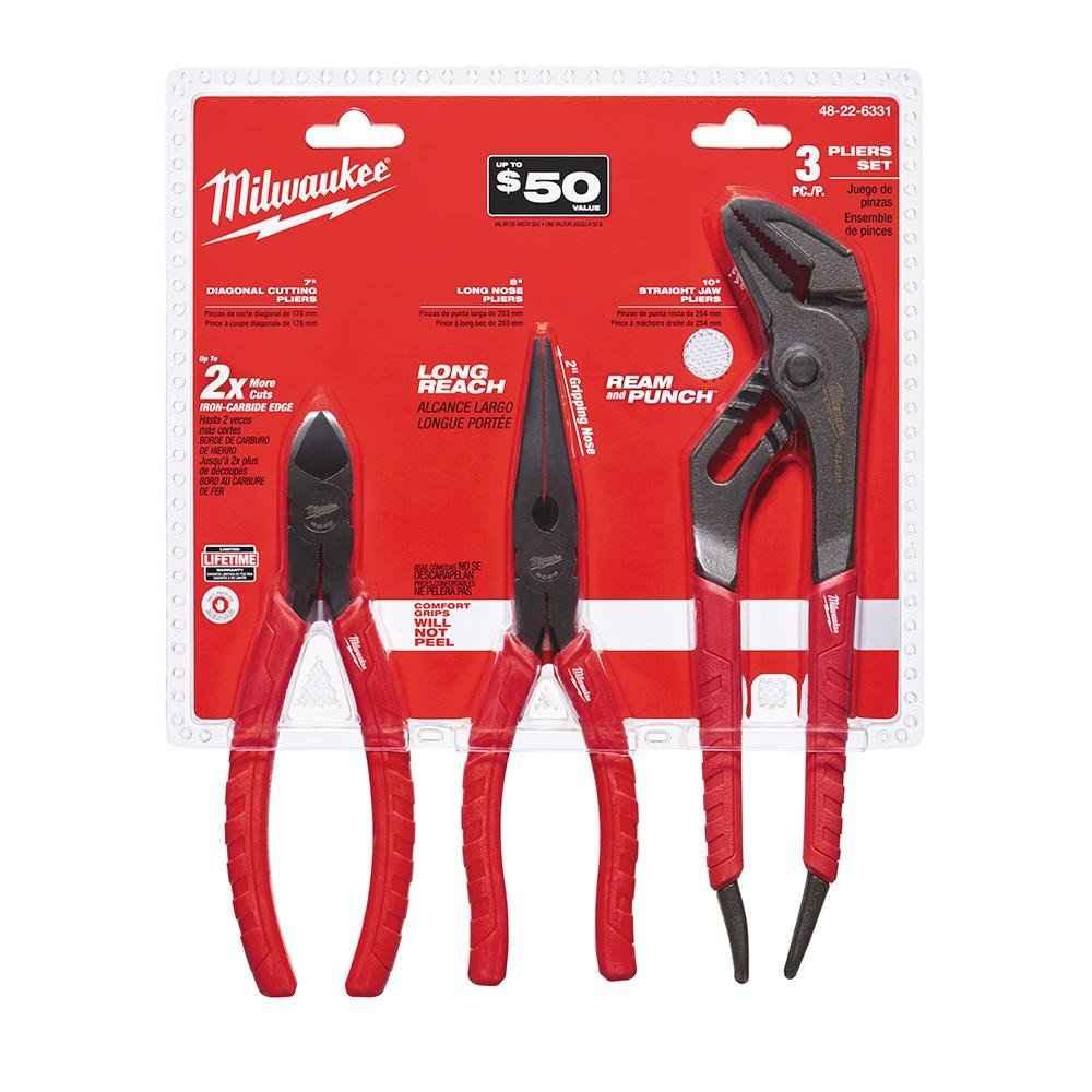 Milwaukee Pliers Set Alloy Stl 3pk - Track Minded HPDE, LLC