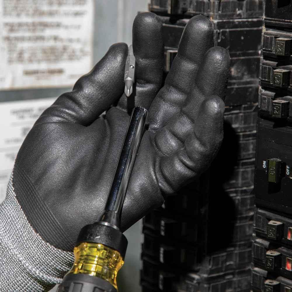 Klein Tools 32305 Multi-bit Ratcheting Screwdriver, 15-in-1 Tool with Phillips, Slotted, Square, Torx and Combo Bits and 1/4-Inch Nut Driver - Track Minded HPDE, LLC